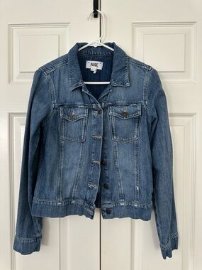 PAIGE Medium Blue Denim Jean Jacket